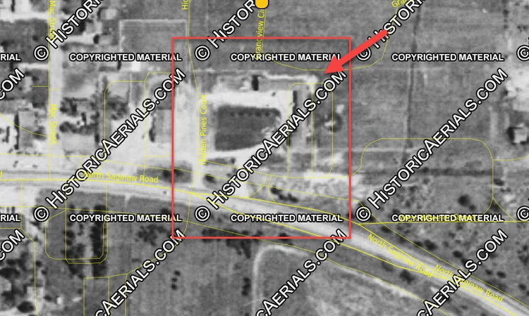 Gate-Way Motel (Gateway Motel) - 1954 Aerial